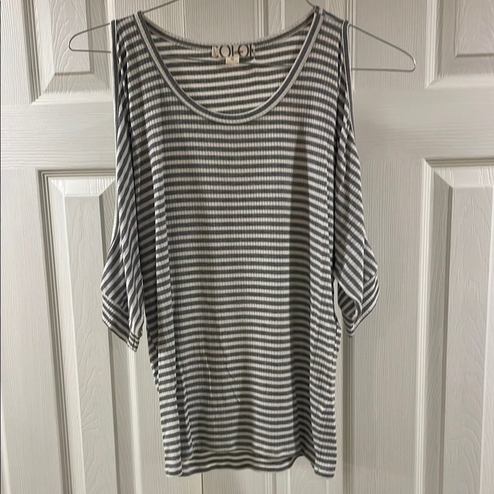 Color Story Cream Cut Out Tunic